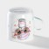 Ceramic share mug "Kotik", 230 ml, white color