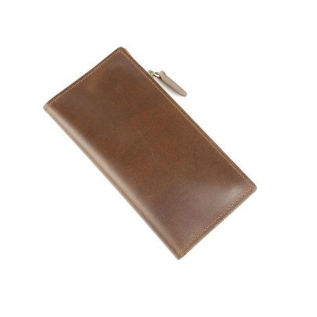 Portmone on the magnet, 5 pockets, 1 department for trifles, n/k brown dark. Pul-up