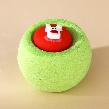 New Year. A bomb for a bath with a toy, 140 g, mix-19