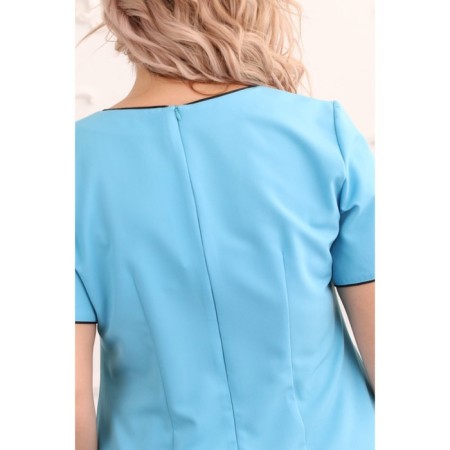 Women's dress, size 56, blue color-4
