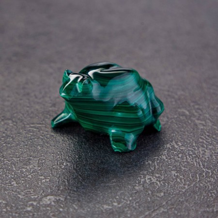 Souvenir "Frog", natural malachite
