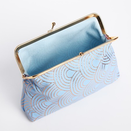 Cosmetic bag on the farmar, blue color-2