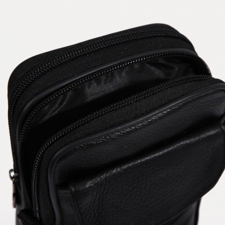 Male bag, black color-5
