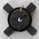 Lamp "Deco" 4xLED 4W 4000K IP66 black 16x4.3x16 cm