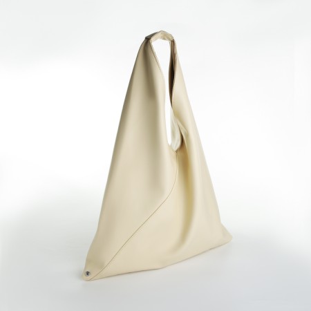 Bag Women's Shoper on the button, beige color-3
