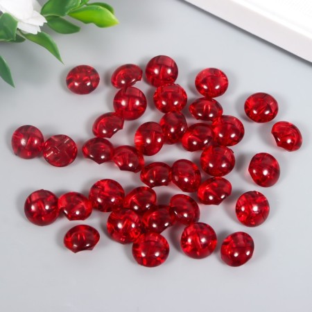 Buttons plastic on the midnight "Crystalline Plum" 1.3x1.3 cm set 35 pcs 4.8x3.7x3.7 cm-3