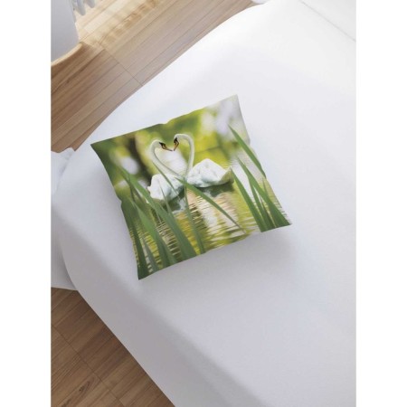 Pillowess decorative "Swan Love", on lightning, size 45x45 cm-1