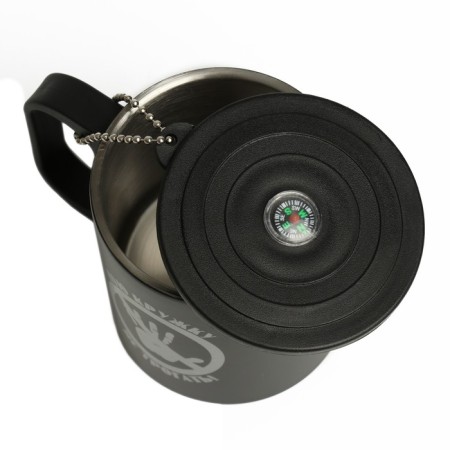 Thermal circle, 180 ml, tourism "Do not touch my mug", retains heat 2 hours, compass 99315-2
