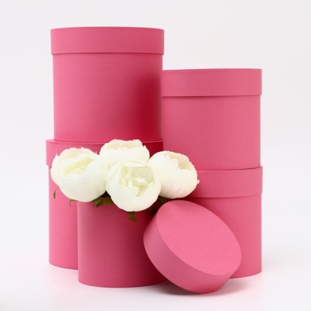Set of hats 5V1, pink, 20 x 20 - 13 x 13 cm