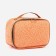 Cosmetic bag with a zipper, with a lining, peach color
