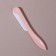 A razor for eyebrow correction, with interchangeable razors - 4 pcs, white/pink color