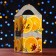 Gift box "Orange", tetrahedral large 10 x10 x18 cm