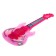 Musical guitar, sound, light, pink color