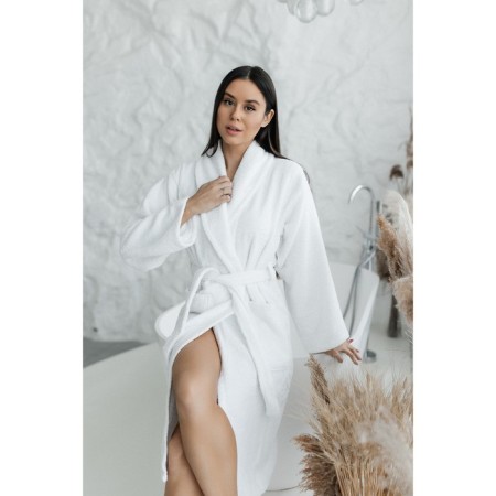 Frequency bathrobe, size 52, white color