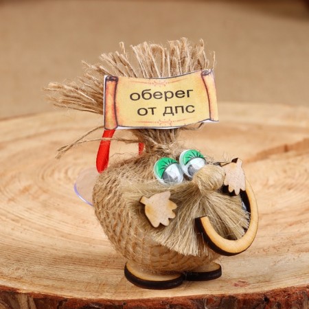 Auto-Domovok amulet, with a horseshoe, 8 cm, mix-1