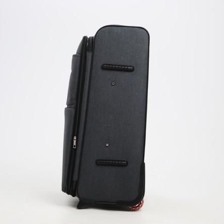 Big suitcase 28 ", lightning department, code castle, 3 wheels, 2 outer pockets, color gray color-2