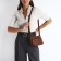 Cross-Bodi Bag on a zipper, brown color