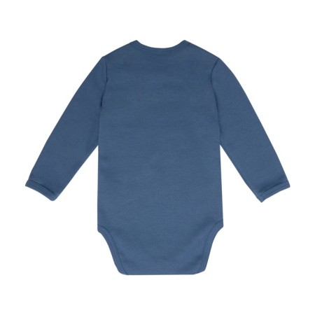 Body baby with long sleeve Basic, height 56 ​​cm, blue color-1