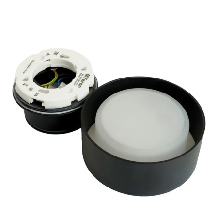 Ceiling light Feron HL367, IP44, GX53, 12 W, 110x110x75 mm, black color-5