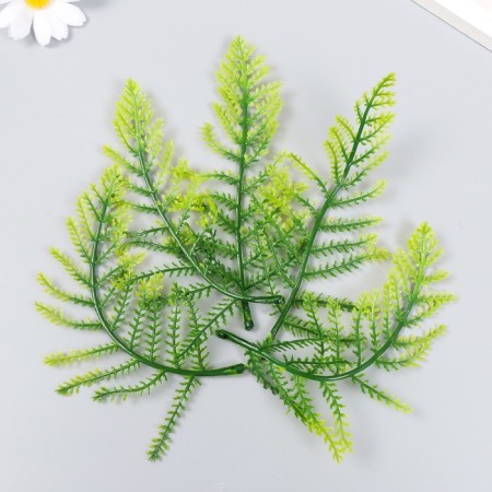 Decor for creativity "Leaves of the forest fern" set 5 pcs Green 15 cm-2