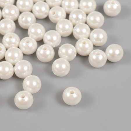 Set of beads "pearls" d 12 mm, 250 gr, white-1