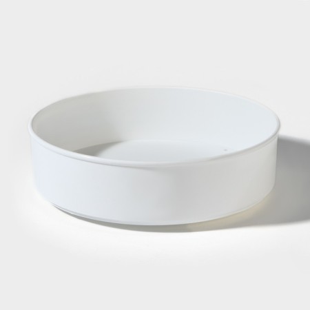Plastic tray rotating, d = 23 cm, white color-1