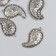 Decor for creativity Metal "Buta with Flower" silver 3.5x1.8 cm