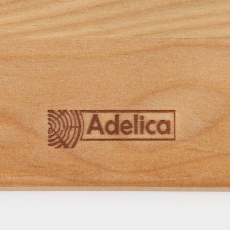Serving board with ADELICA handle, on legs, 38 × 10 × 6 cm, birch-12