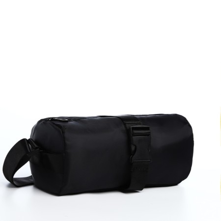Youth bag with zipper, black color-3