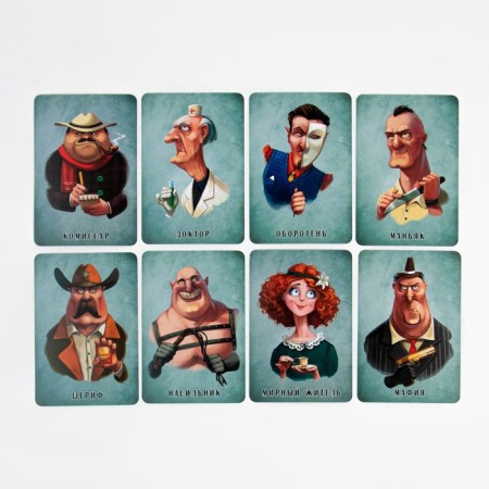 Mafia, board game "Commissar. Premium", 18 cards-2