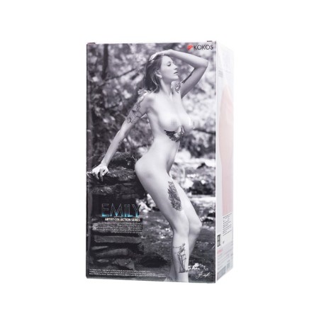 Masturbator Realistic Kokos Emily Onahole with vibration, TPR, 17.5 cm, bodily color-13