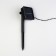Garland "thread" 5 m, IP44, dark thread, 50 LED, glow blue/aquamarine, 2 modes, solar battery