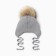 Children's hat minku with insulation, rn 42-44, color gray color