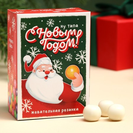 New Year! Chewing gum "New Year: Santa Claus" with a filling, 60 g.-5