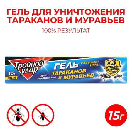 Gel from cockroaches house Proshka Triple blow syringe 15 g
