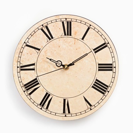 Wall clock, series: interior, discrete move, d-23.5 cm-3