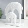 Polystone souvenir "Zebra on a watering" white 10.5x27x26 cm
