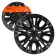 Wheel caps 13 "Lyon", Black Gloss, Carbon, 2 pcs Airline AWCC-13-04