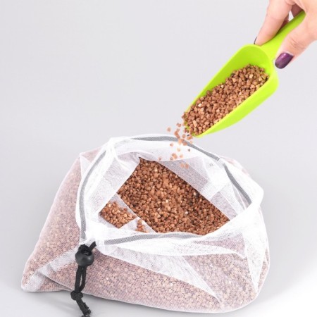 Nylon bag, for storage, 22 × 25 cm, with ties, mix, "microdent"-2