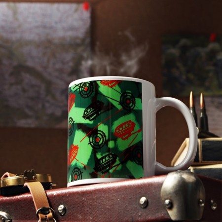 Sublimation mug "Always go ahead" targets, tanks, 320 ml, with application-2