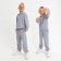 Kids (hoodies, trousers) minku color light gray melange, height 152