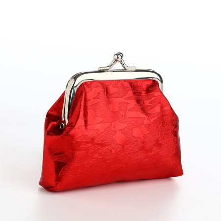 Women's wallet on the farmar, red color
