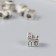 Bead for creativity Metal "House" silver 1.2 cm