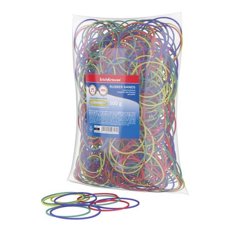Bank gum, 500 g, Erichkrause, diameter 60 mm, length 100 mm, package, mix-1