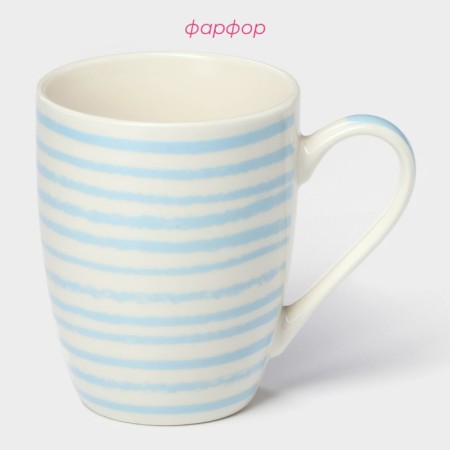 Porcelain share mug "Bird in flowers", 350 ml-2