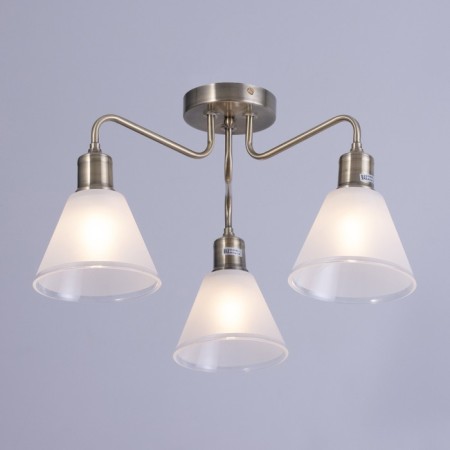 Chandelier "Patricia" 3x40W E27 white, gold 56x56x35cm-1