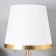 RIMINOM table lamp 1x60W E27 with white-gold 24.5x24.5x40.5 cm Risalux