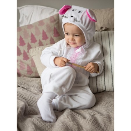 Carnival costume for kids “Mouse with decor”, velor, cotton, height 74-92 cm-1
