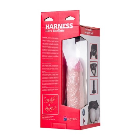 Strapon on the fastening of LoveToy, realistic 17 cm, bodily color-13