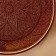 Round Light, 31 cm, Rishtan painting, brown